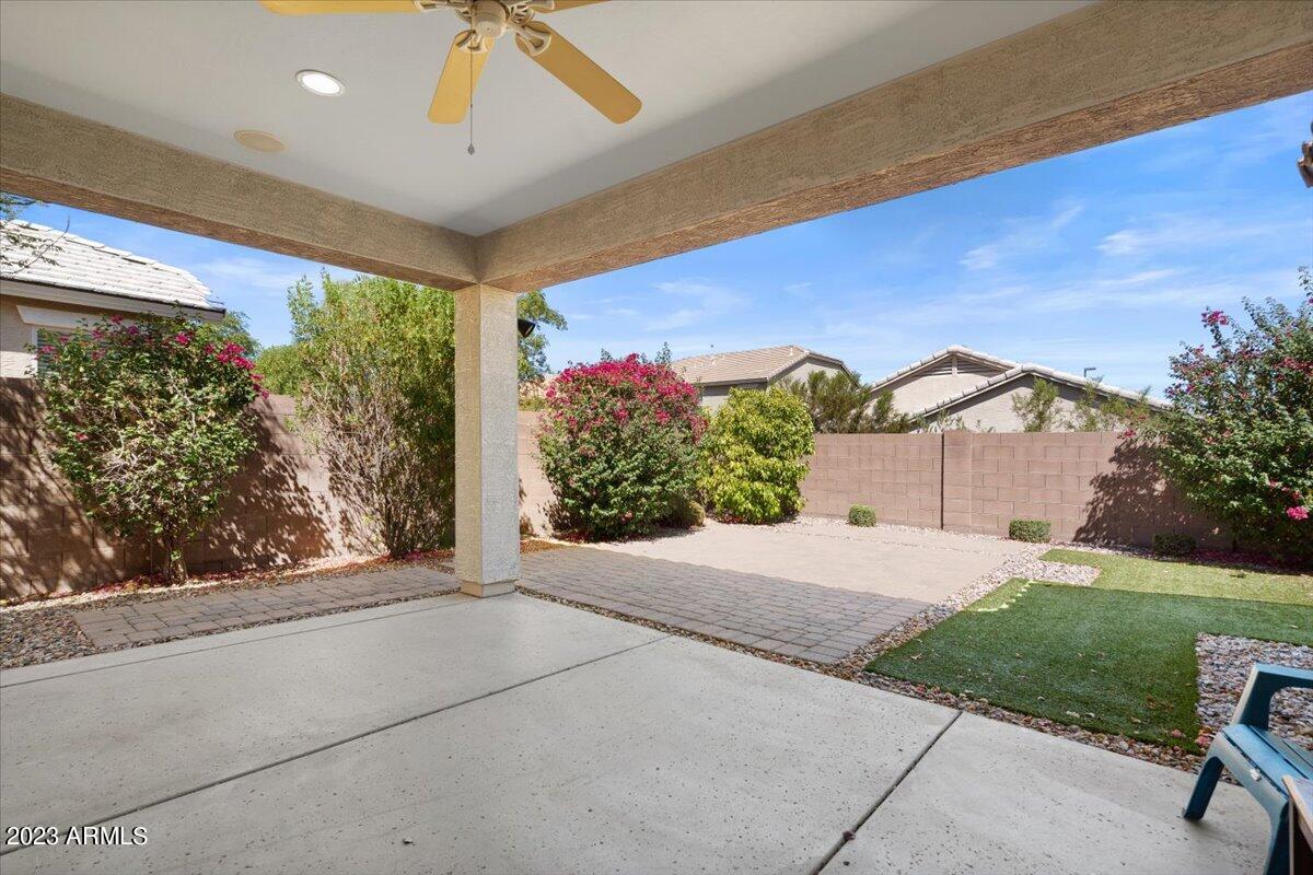 2044 East Stacey Road Gilbert, AZ 85298 - Photo 20 of 28 Covered Back Patio and pavers