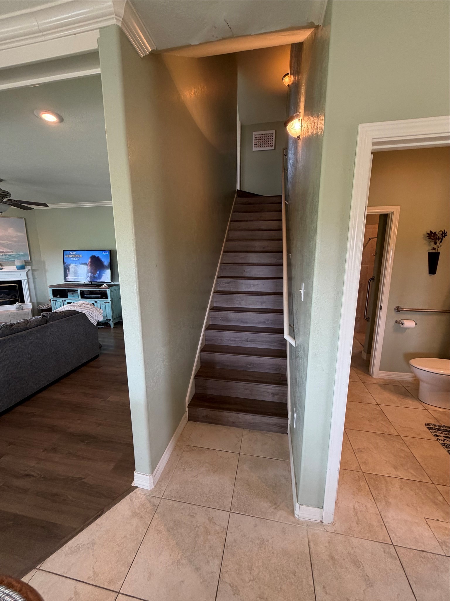 979 Rancho Carribe Drive Crystal Beach, TX 77650 - Photo 39 of 50 Stairway to second floor