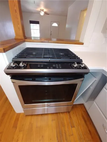 a close view of stove