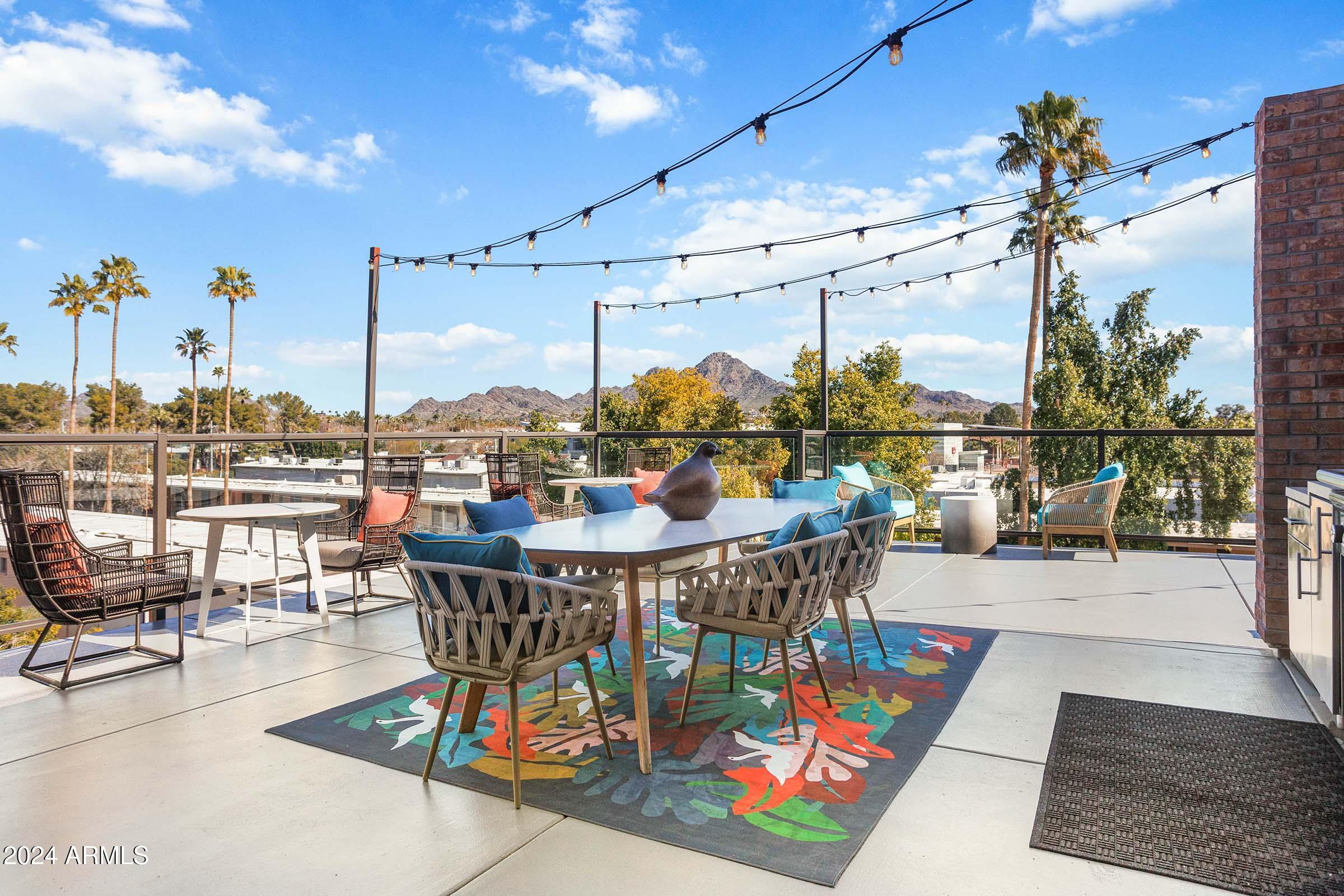 777 East Stella Lane, Unit C1 Phoenix, AZ 85014 - Photo 17 of 34 Rooftop Terrace Lounge