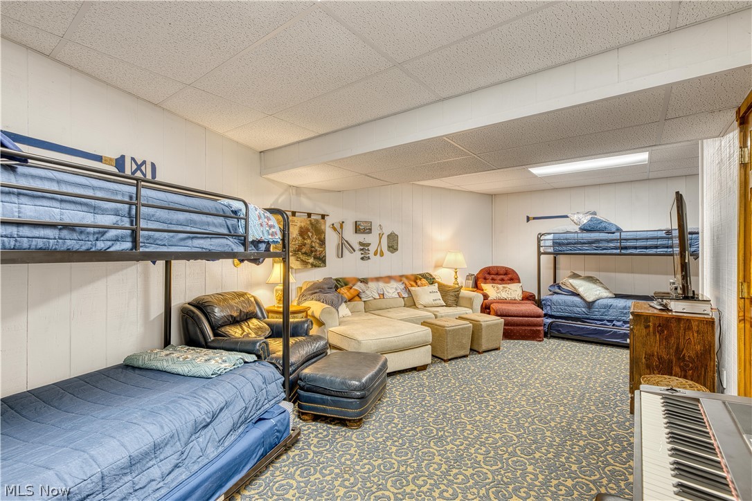 55265 Jim Ball Road Senecaville, OH 43780 - Photo 27 of 44 Carpeted bedroom with a paneled ceiling