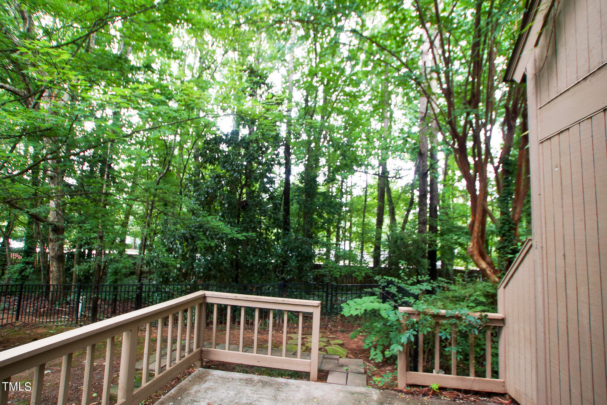 4221 Sunscape Lane Raleigh, NC 27613 - Photo 24 of 29 a view of backyard with green trees