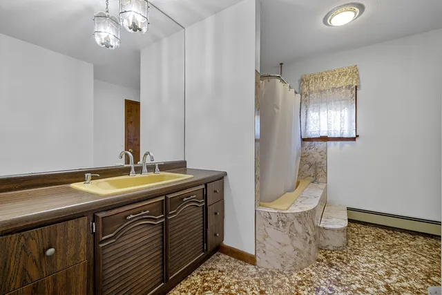 a view of livingroom with furniture and fireplace