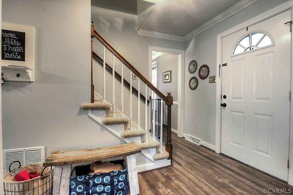 3919 Pebble Creek Road Midlothian, VA 23112 - Photo 6 of 46 a view of entryway with wooden floor