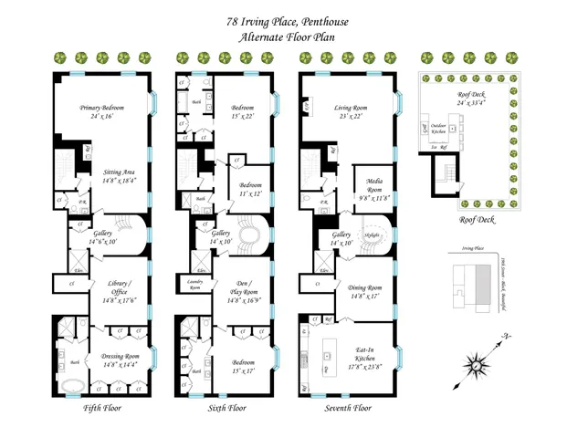 $19,750,000 | 78 Irving Place, Unit PH | Gramercy