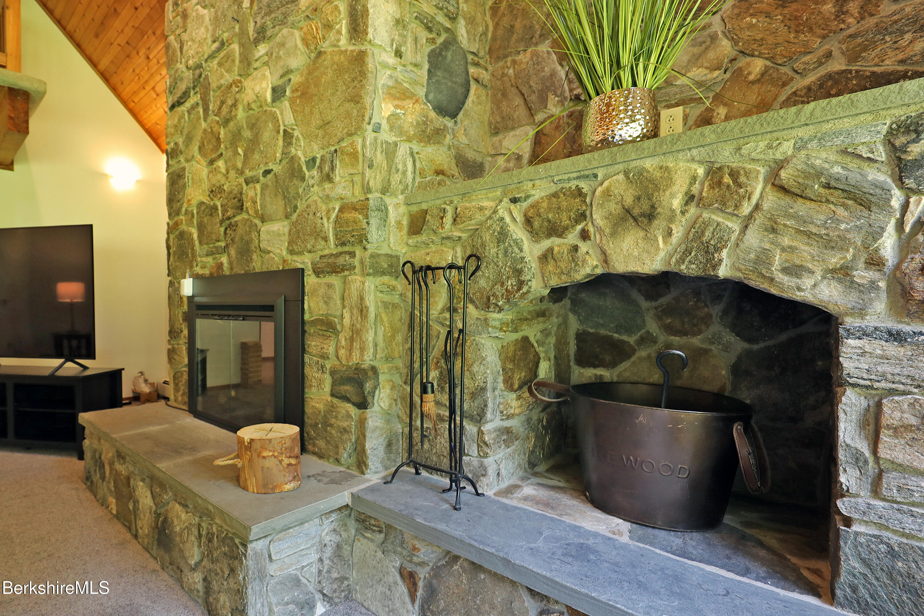 707 Benton Hill Road Becket, MA 01223 - Photo 12 of 56 Fireplace