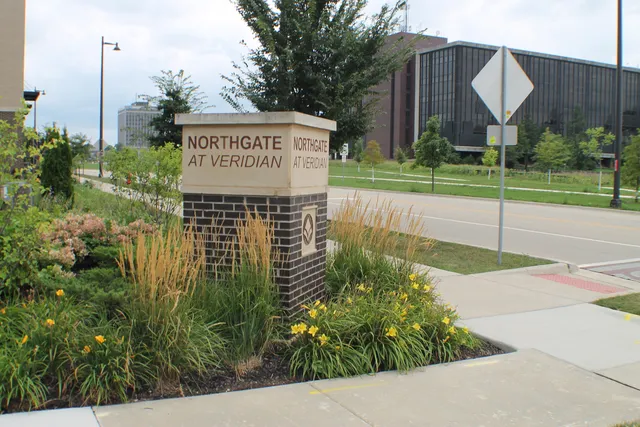 a sign on the side of a building