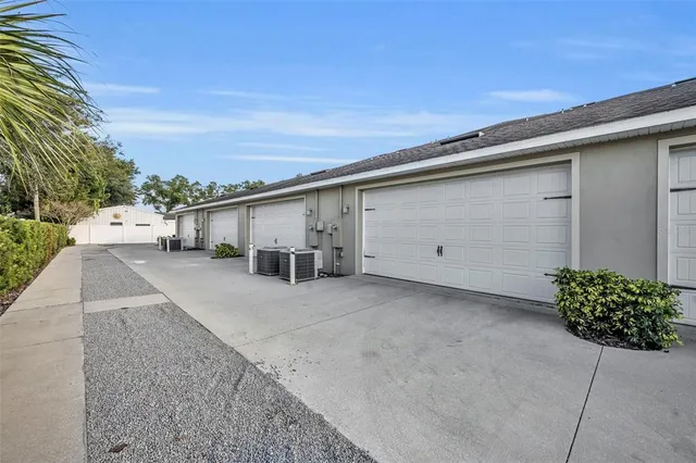 a view of a house with a street