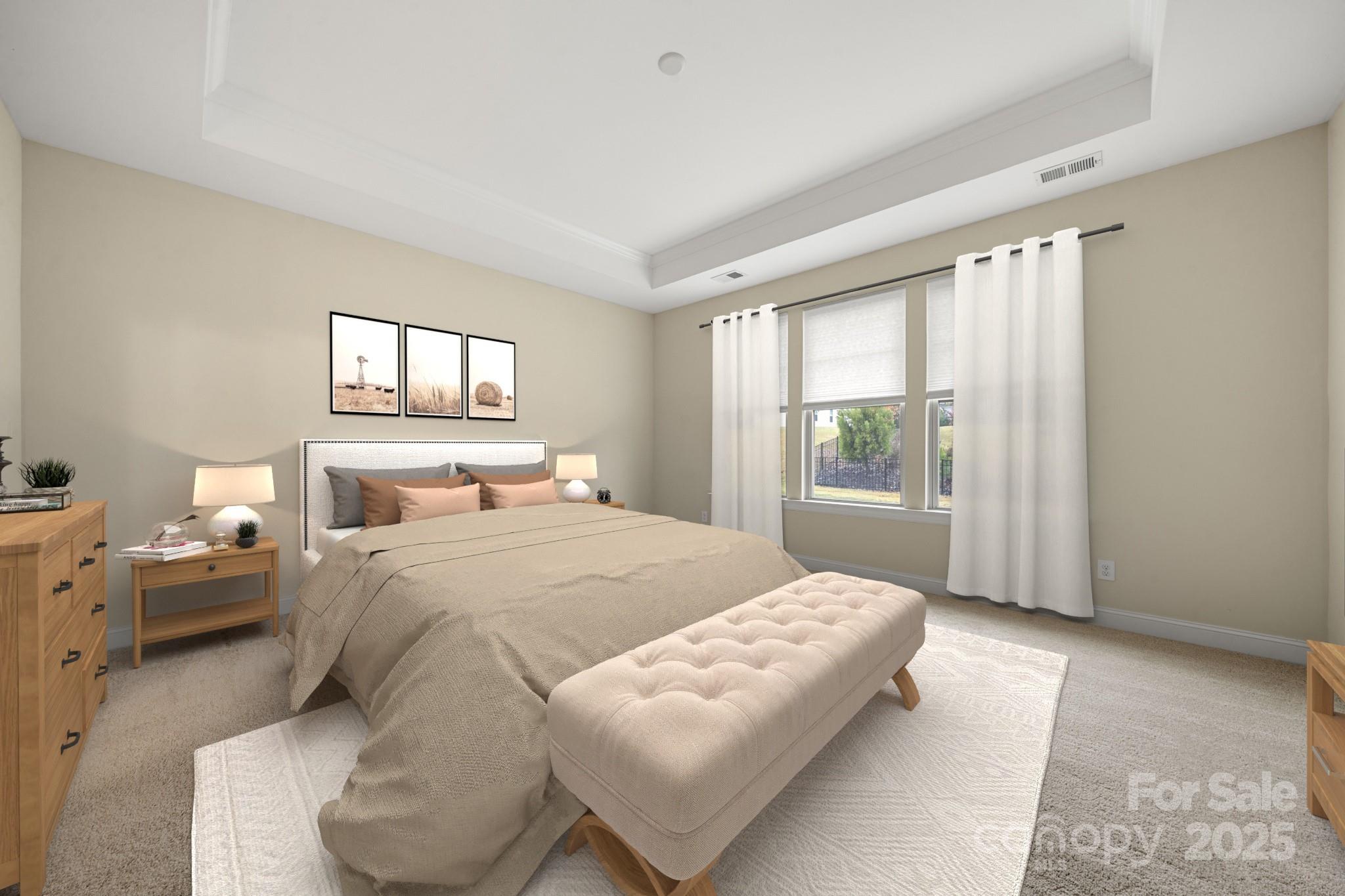 206 Houston Blair Road Matthews, NC 28104 - Photo 22 of 44 a bedroom with bed and window