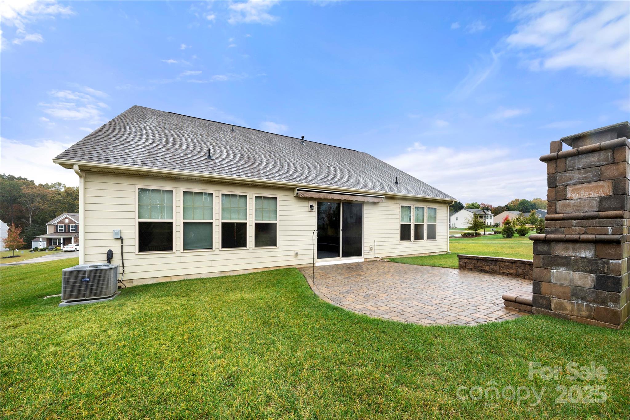 206 Houston Blair Road Matthews, NC 28104 - Photo 40 of 44 a front view of house with yard and green space