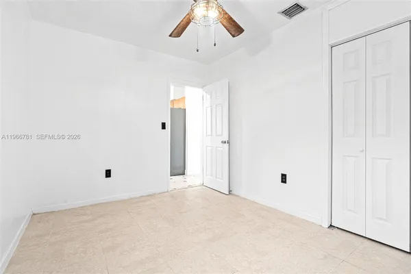 a view of an empty room