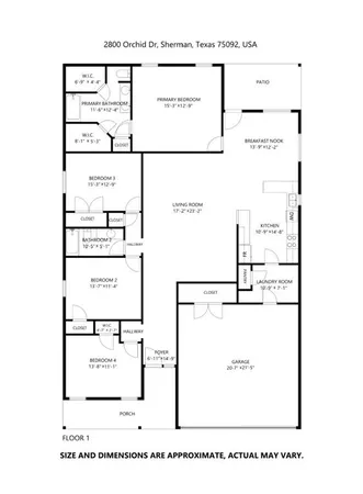 $2,395 | 2800 Orchid Drive, Sherman, TX 75092