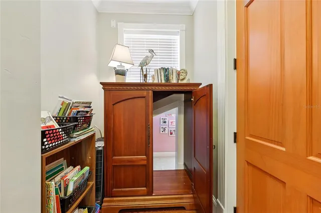 a view of a house with a street