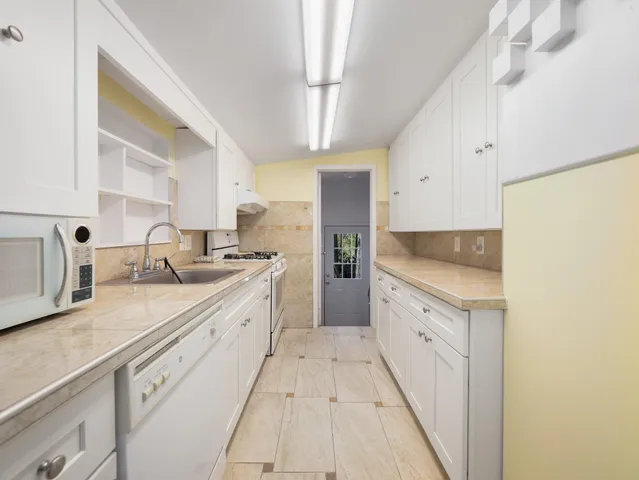 a view of a lake with mountains in the background