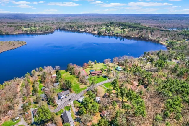a view of a city and lake view