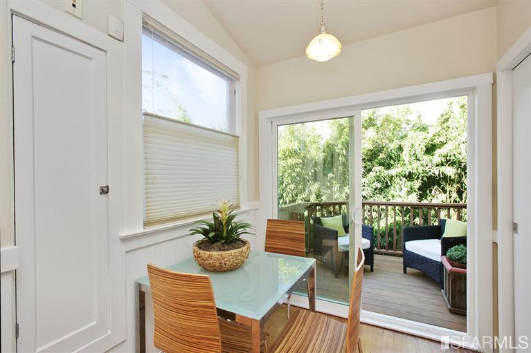 3754 Cesar Chavez San Francisco, CA 94110 - Photo 9 of 22 Dining area with sliding doors to deck with access to garden.