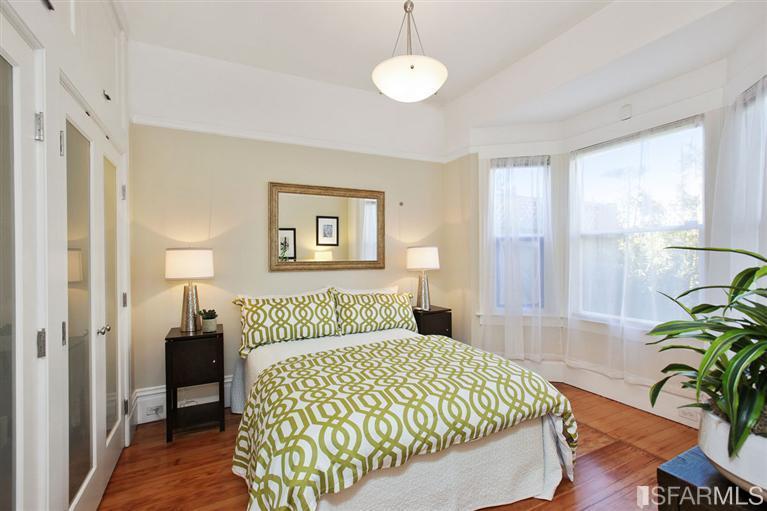 3754 Cesar Chavez San Francisco, CA 94110 - Photo 10 of 22 Rear master bedroom with bay windows overlooking garden.