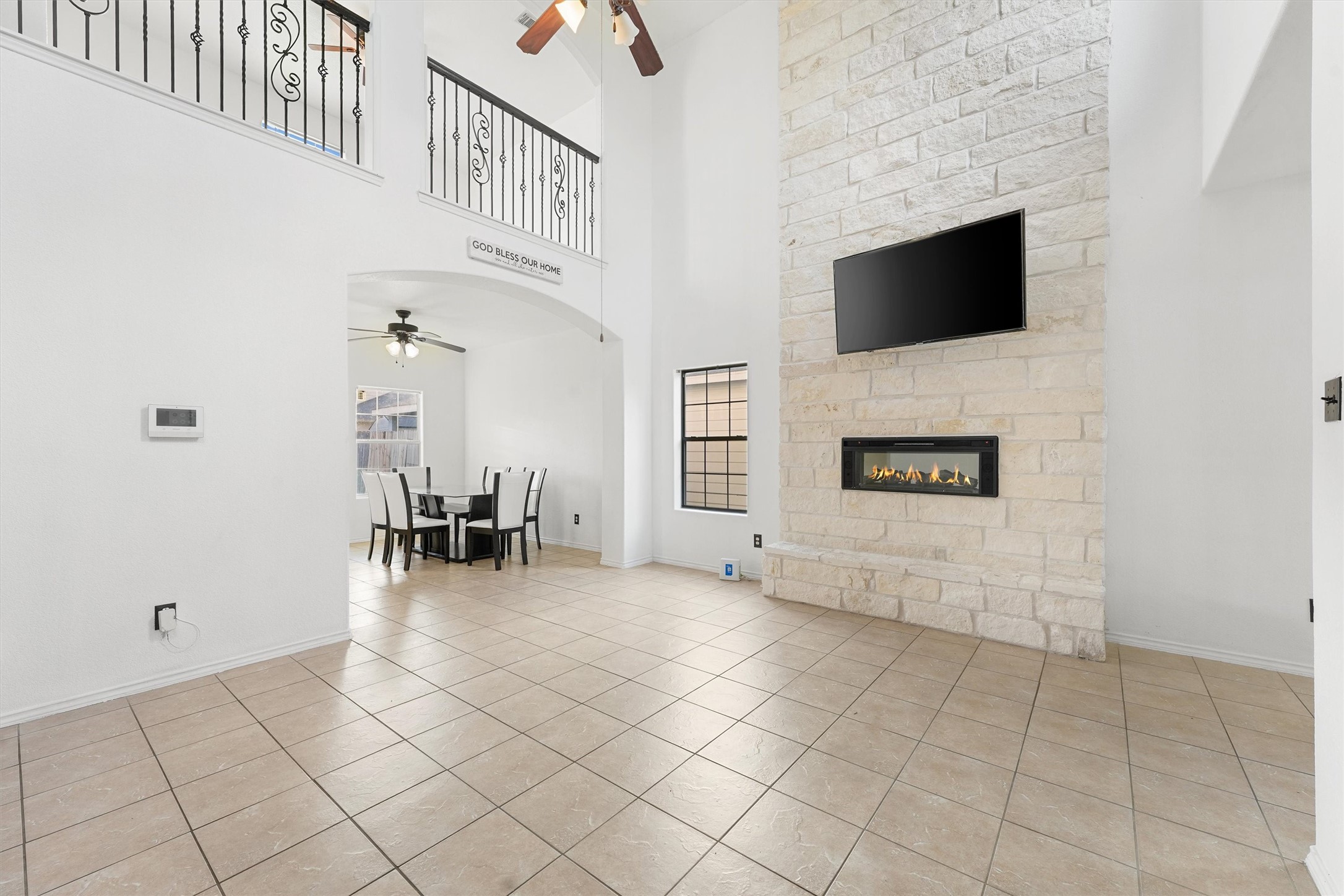 3114 Trinity Joe Lane Humble, TX 77396 - Photo 10 of 28 a view of livingroom with furniture and fireplace