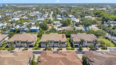 an aerial view of a houses