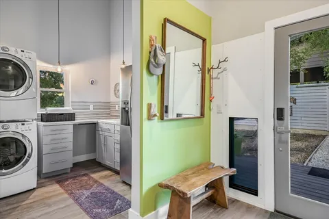 a view of a house with a yard porch and sitting area