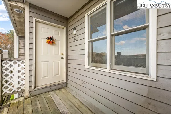 a view of front door of house