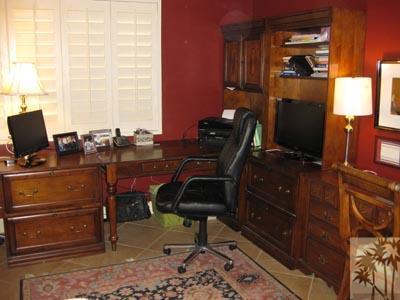 68 Oak Tree Drive Rancho Mirage, CA 92270 - Photo 9 of 23 a view of a workspace with furniture and a window