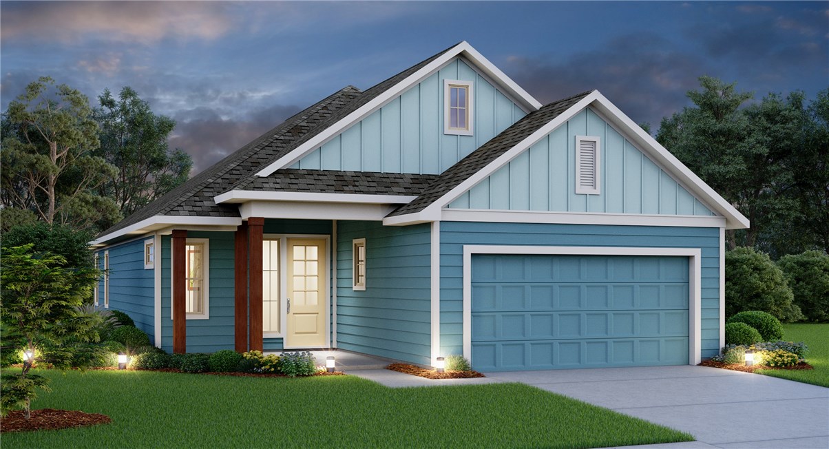 2312 Ringstaff Road Leander, TX 78641 - Photo 1 of 1 a front view of a house with a garden and plants