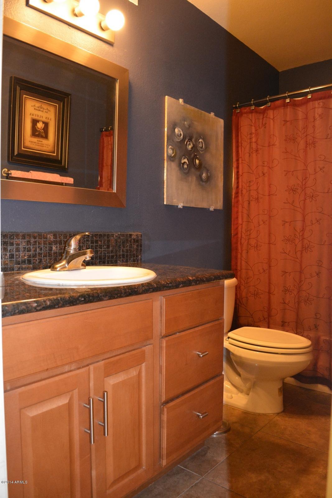 5401 East Thomas Road, Unit 1032 Phoenix, AZ 85018 - Photo 14 of 34 a bathroom with a sink a toilet and shower