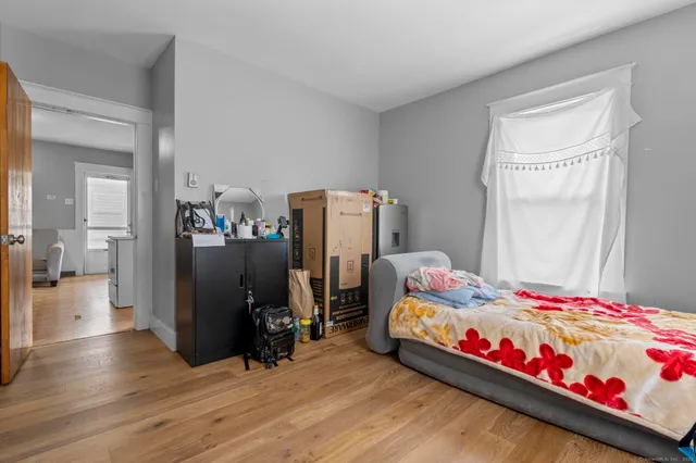 a bathroom with a tub