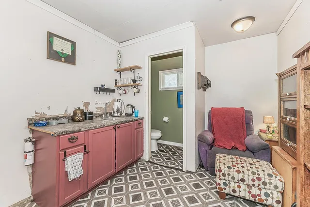 a aerial view of a house