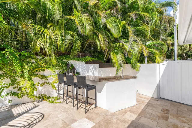 a view of a house with a patio