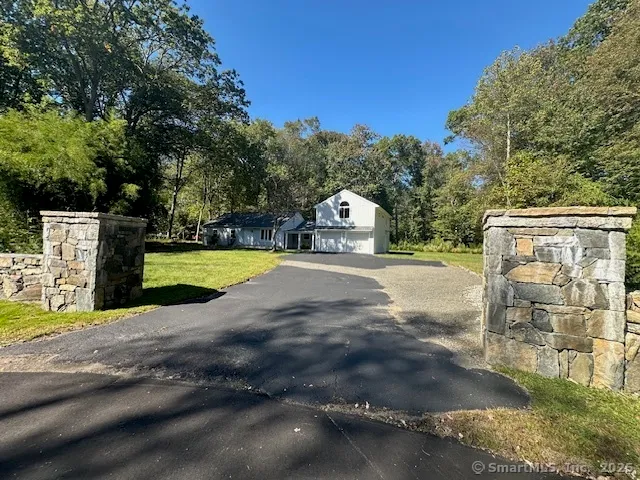 a view of a park with swings and slides