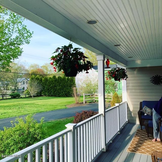 19 State Line Road West Stockbridge, MA 01266 - Photo 4 of 45 a view of a porch with furniture and garden