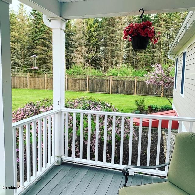 19 State Line Road West Stockbridge, MA 01266 - Photo 34 of 45 a view of a porch with a yard