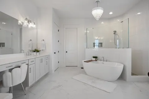 a bedroom with a bed and a cabinets