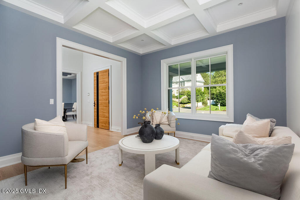 6 Dorchester Lane Riverside, CT 06878 - Photo 6 of 54 a living room with furniture and a large window