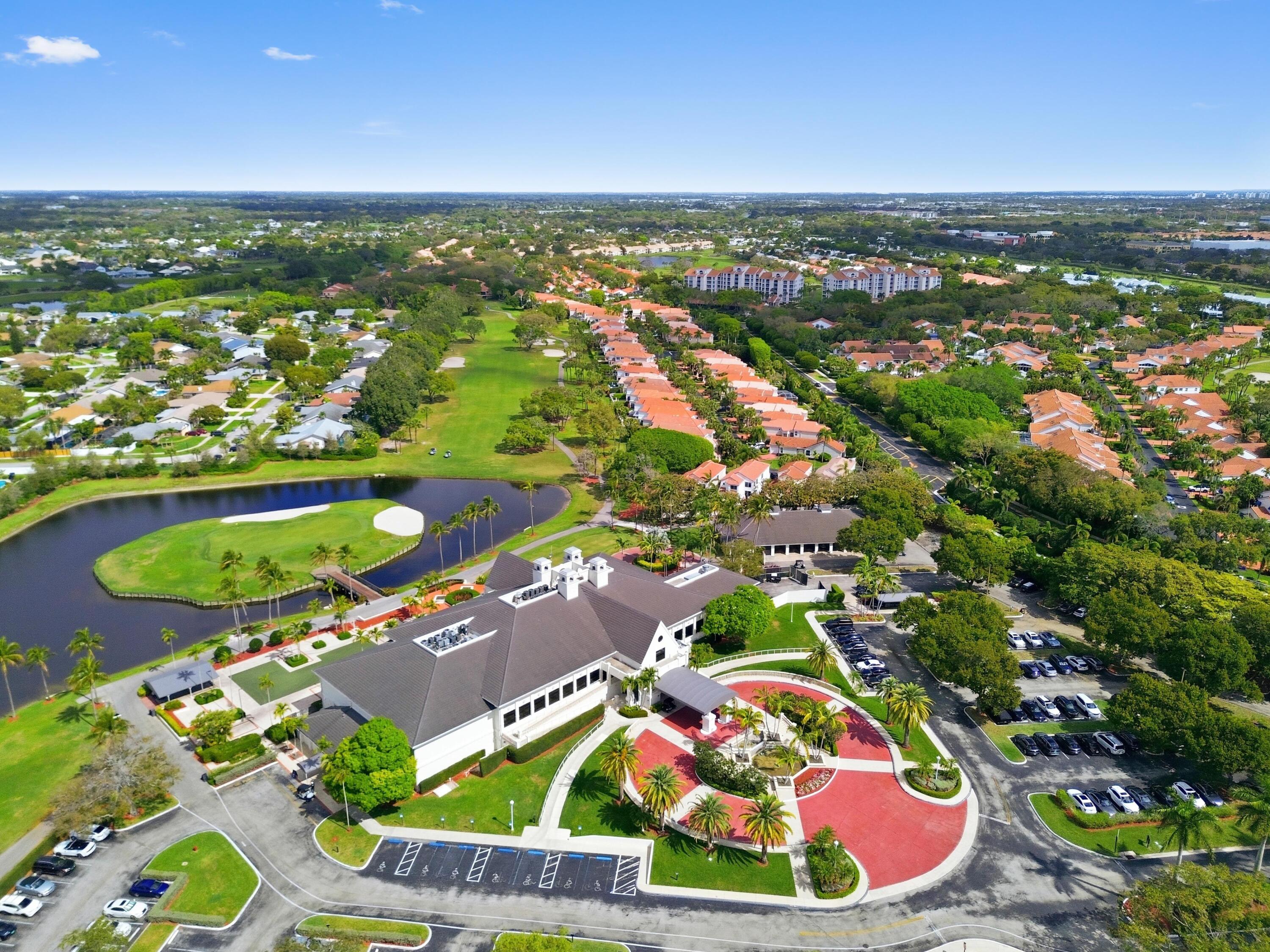 17221 Boca Club Boulevard, Unit 3 Boca Raton, FL 33487 - Photo 44 of 47 an aerial view of residential houses with outdoor space