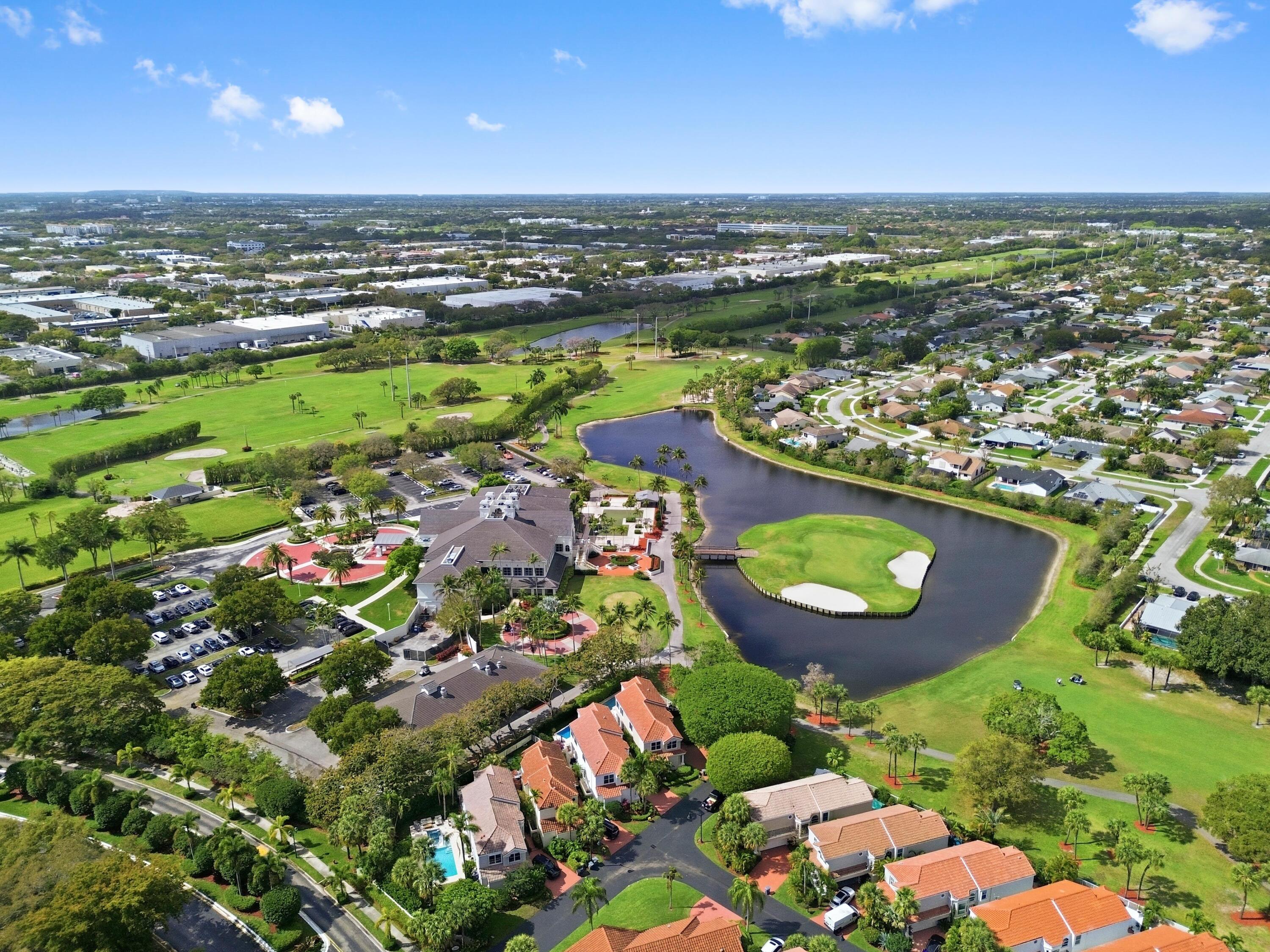 17221 Boca Club Boulevard, Unit 3 Boca Raton, FL 33487 - Photo 45 of 47 an aerial view of a residential houses with outdoor space