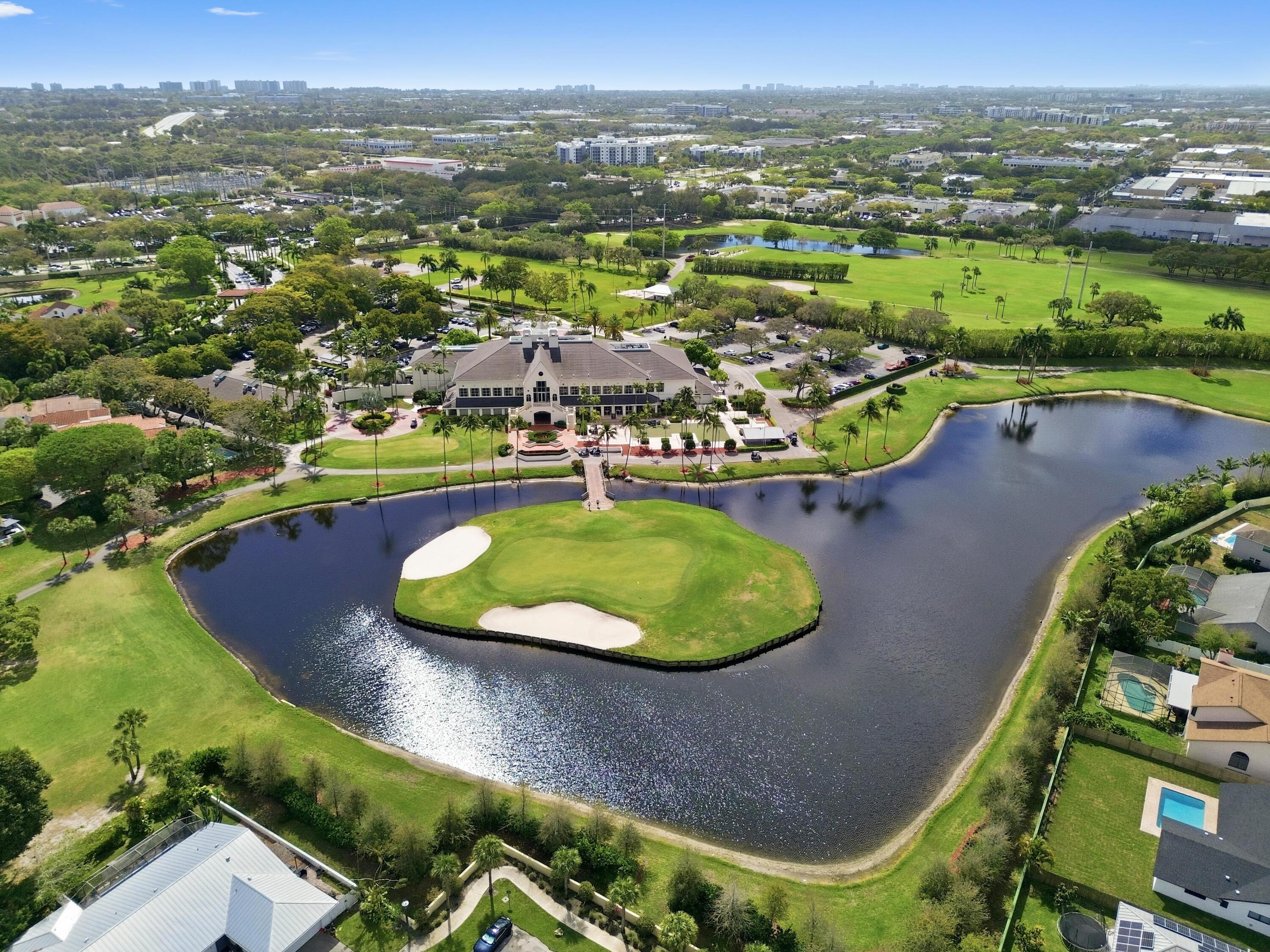 17221 Boca Club Boulevard, Unit 3 Boca Raton, FL 33487 - Photo 47 of 47 an aerial view of a swimming pool