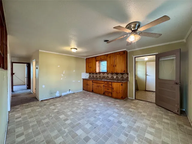 a view of a livingroom with a flat screen tv