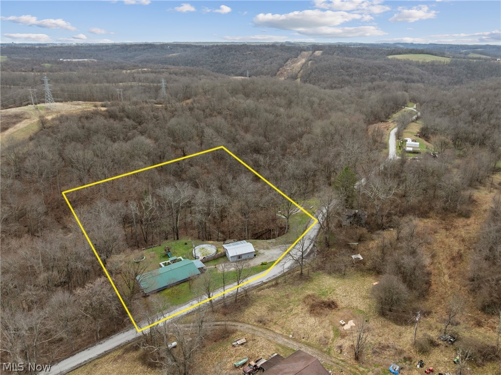 38340 Lees Run Road Cadiz, OH 43907 - Photo 19 of 31 Aerial overview of property's location featuring property boundaries highlighted and a forest