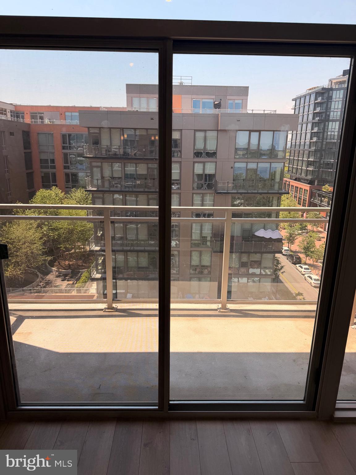 88 V Street Southwest, Unit 810 Washington, DC 20024 - Photo 12 of 14 a view of a glass building from a window