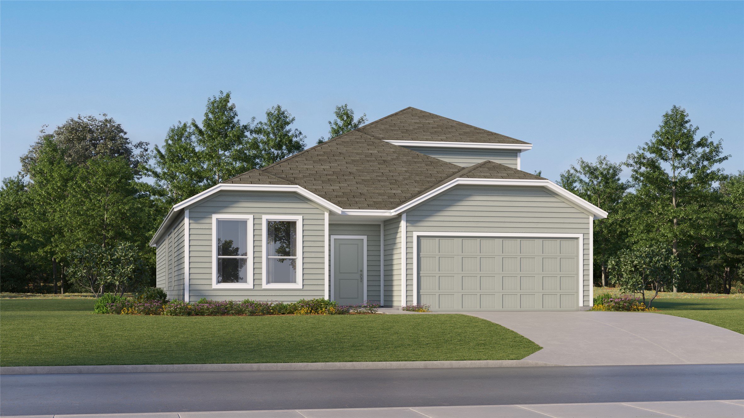 1234 Y. O. Rnch Loop Salado, TX 76571 - Photo 1 of 36 a front view of a house with a garden