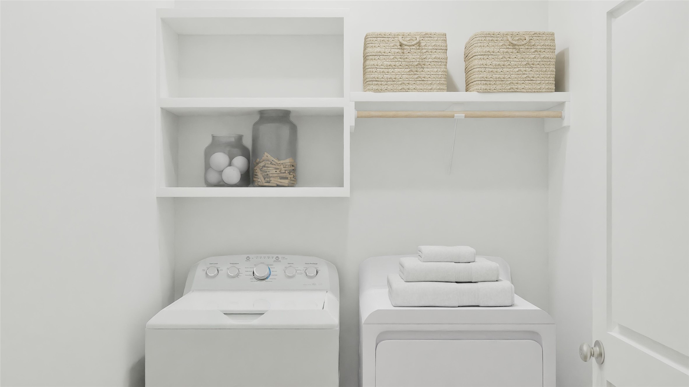 1234 Y. O. Rnch Loop Salado, TX 76571 - Photo 27 of 36 a utility room with dryer and washer