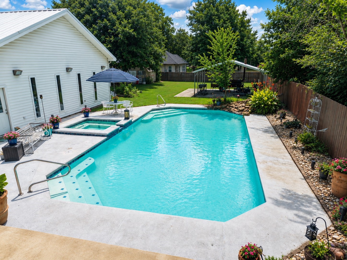 416 Division Street Jewett, TX 75846 - Photo 24 of 38 a view of swimming pool with a patio