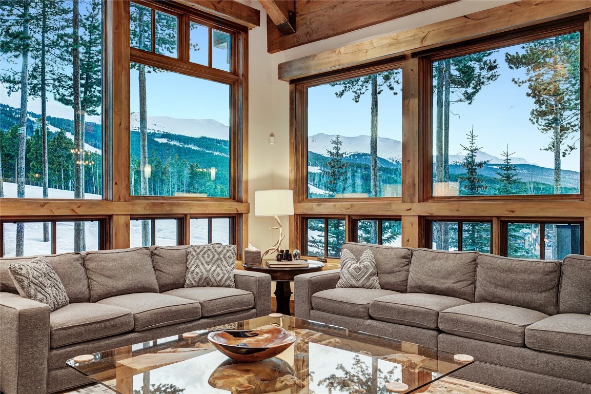 422 Timbertrail Road Breckenridge, CO 80424 - Photo 14 of 50 a living room with furniture and a large window