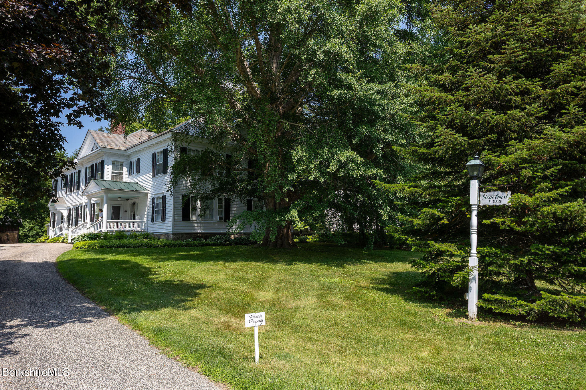 41 Main Street, Unit 7 Stockbridge, MA 01262 - Photo 16 of 16 View from the bottom of driveway