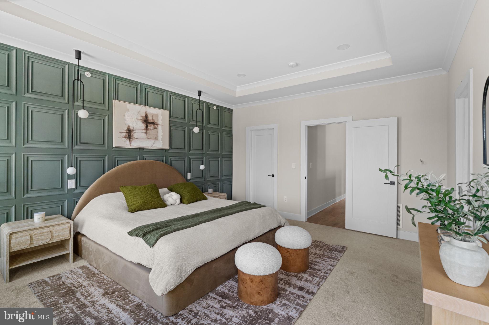 649 Provident Road Southampton, PA 18966 - Photo 18 of 36 a bedroom with a bed and a potted plant