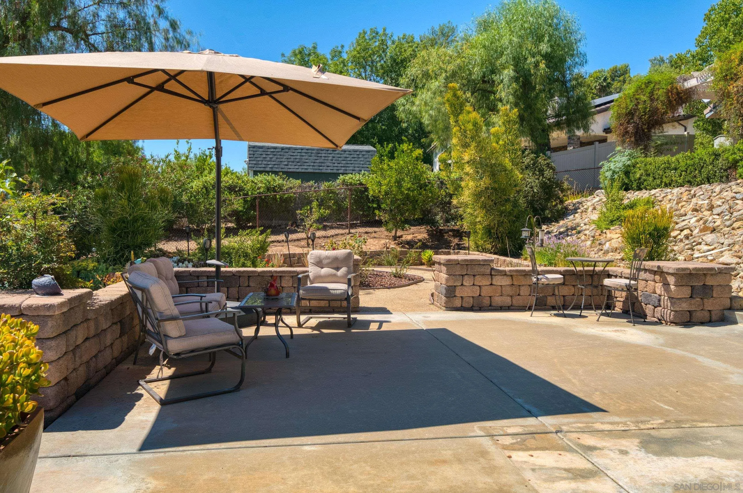 24517 Rutherford Road Ramona, CA 92065 - Photo 35 of 50 a view of a terrace with sitting area