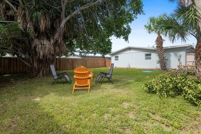 a house view with a garden space
